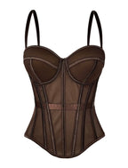 Mocha Sheer Corset