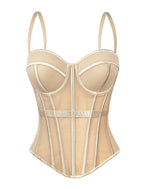 Mocha Sheer Corset