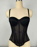 Mocha Sheer Corset