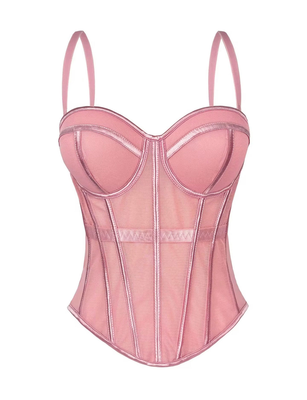 Mocha Sheer Corset