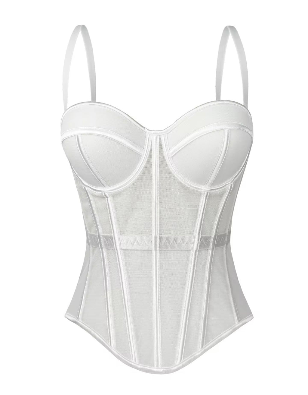 Mocha Sheer Corset