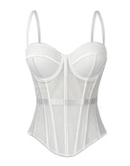 Mocha Sheer Corset