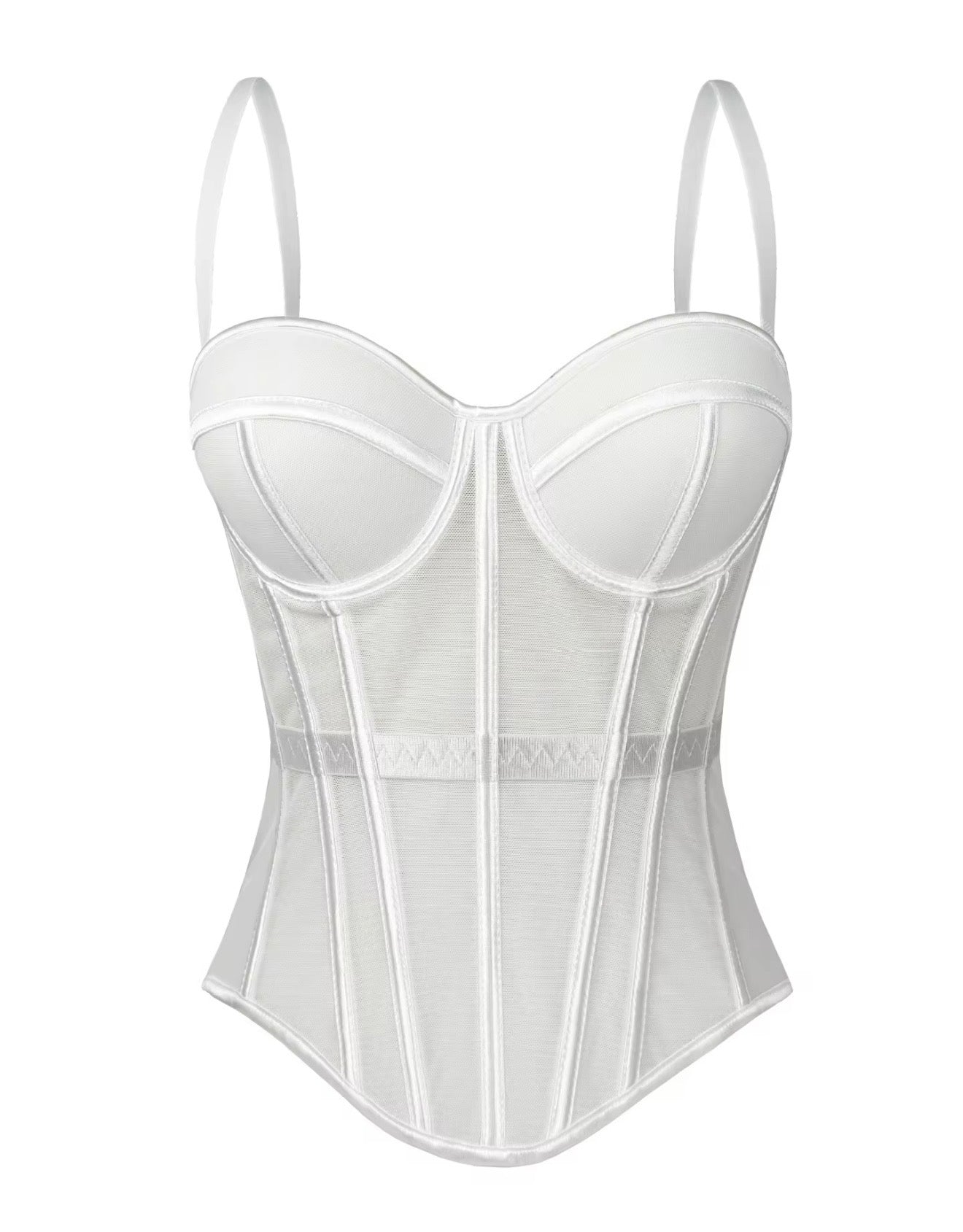 Mocha Sheer Corset