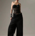 Noir Mesh Corset