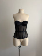 Noir Mesh Corset