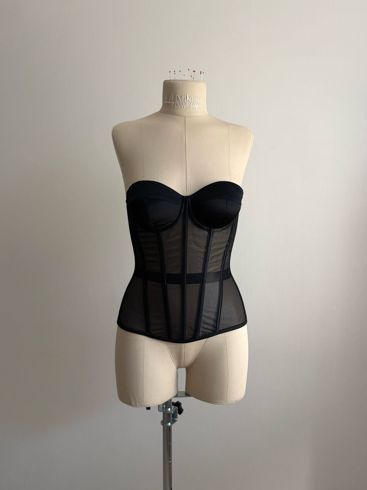 Noir Mesh Corset